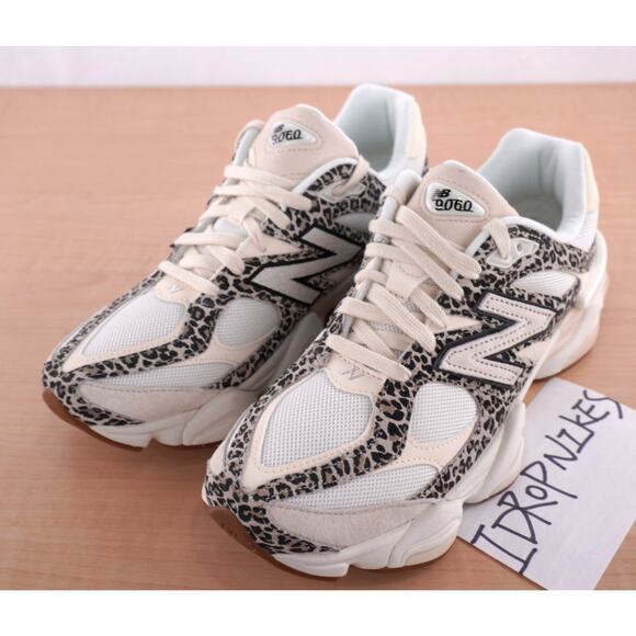 New Balance 9060 x  Exclusive Brown Leopard Unisex Shoes - Damaged box main image 9